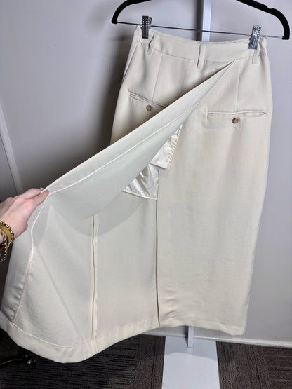 Women Size S Deveaux New York Oat Women's Pre-owned Skirt