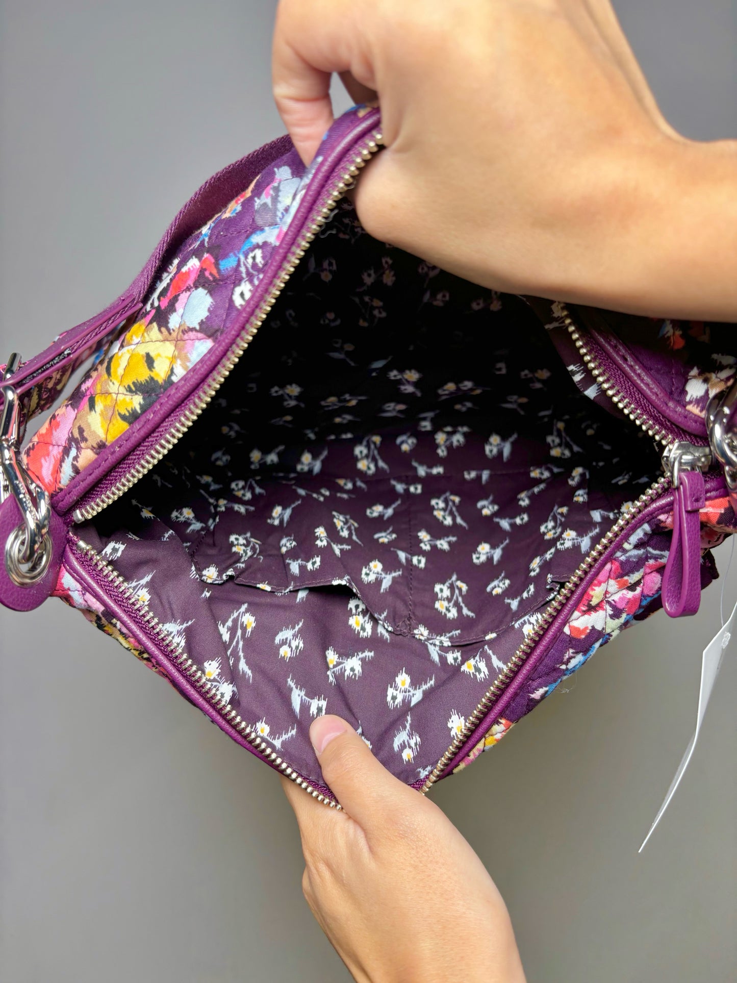 Plum Vera Bradley Floral Purse