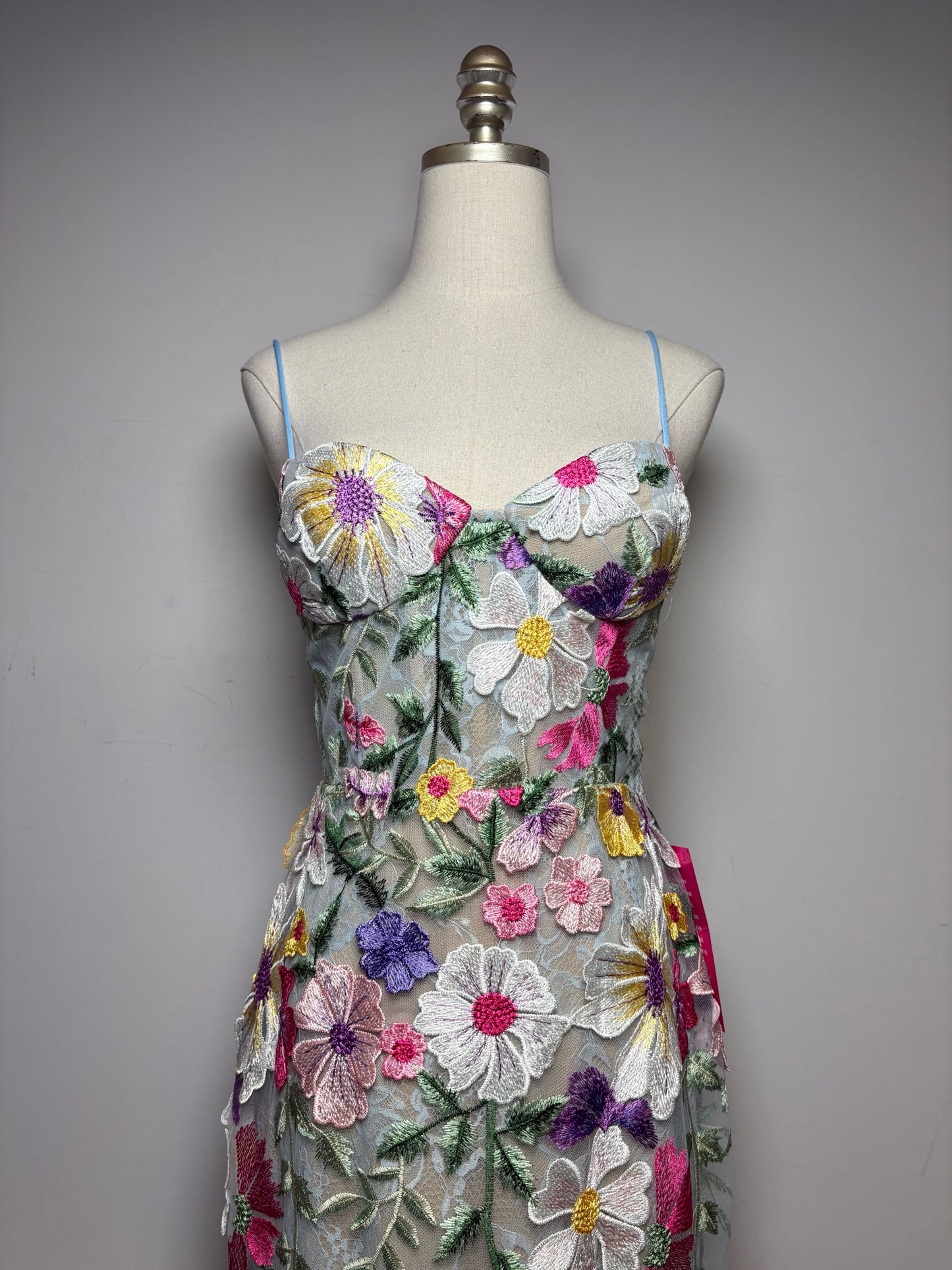 Women Size 6 Mac Duggal Multicolor Floral Women's NWT Gown