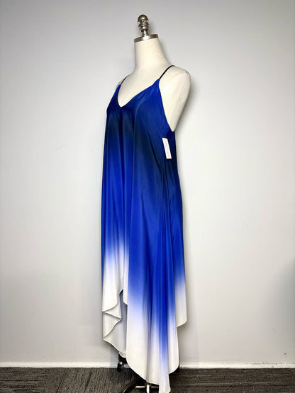 Women Size 4 Milly Blue Ombre Pure Silk Pre-owned Dress