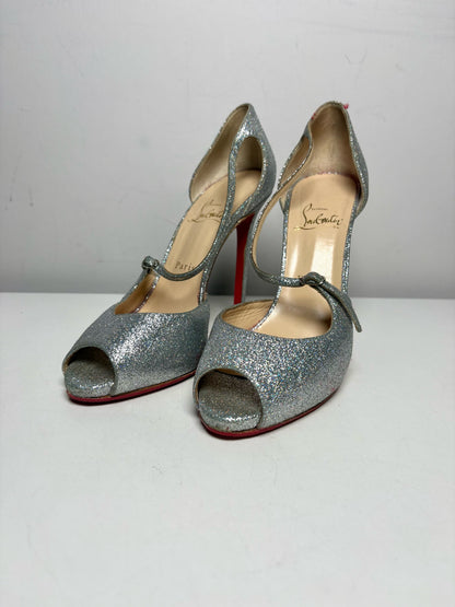W Shoe Size 39 Christian Louboutin Silver Women's Pump