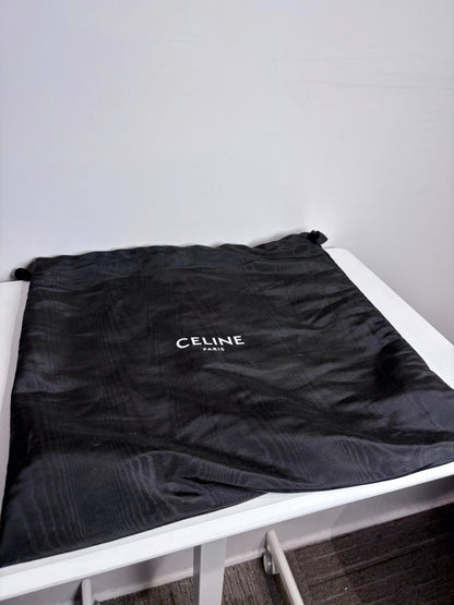 Celine Grained Leather Pre-owned Black Medium Purse