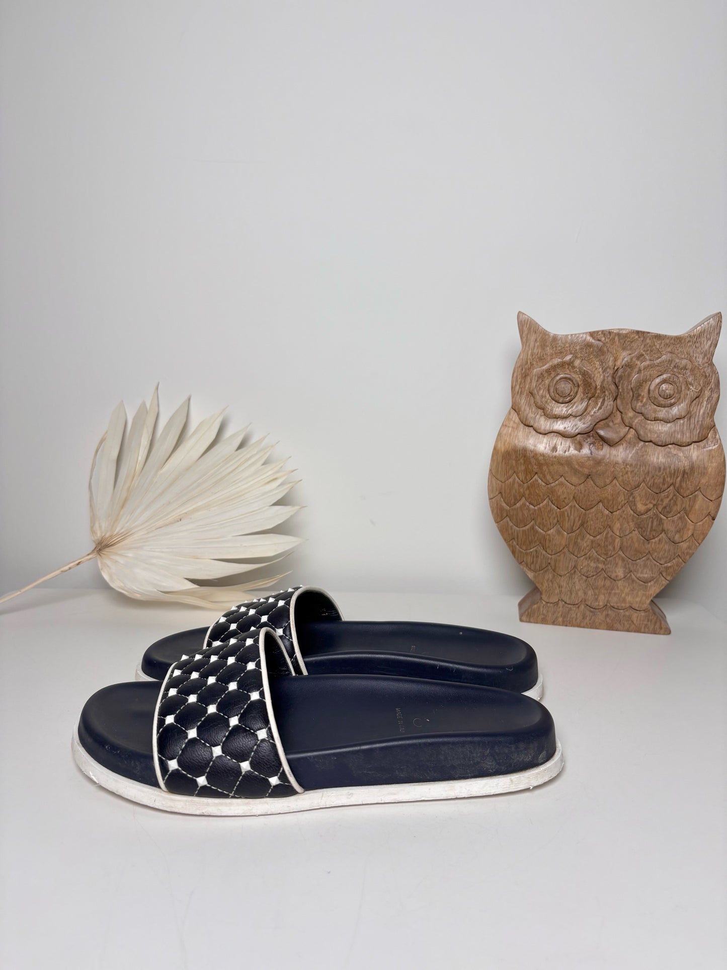 W Shoe Size 37 Valentino Navy Pre-owned; Fair Sandals