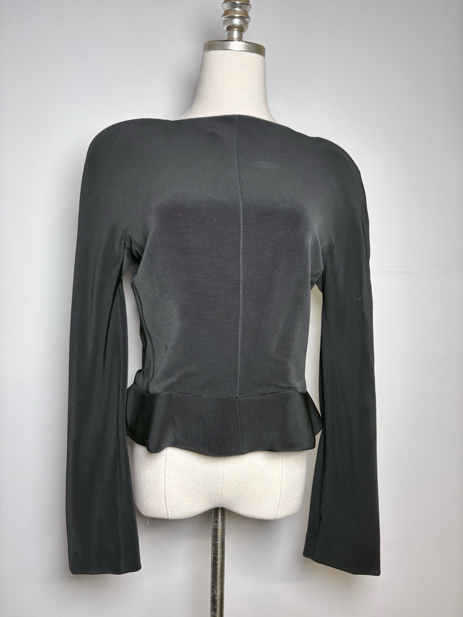 Women Size 14 (XXL) Giorgio Armani Black Scuba-like Vintage