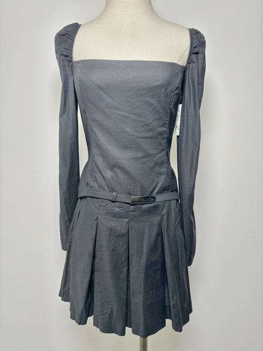 Women Size 4 Reformation Black Solid Cotton Dress
