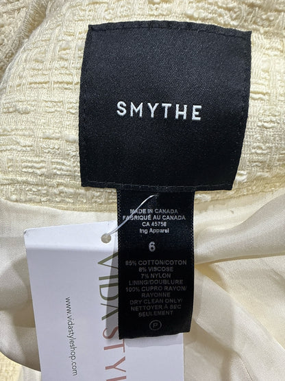 Women Size 6 Smythe Buttercream Yellow Coat