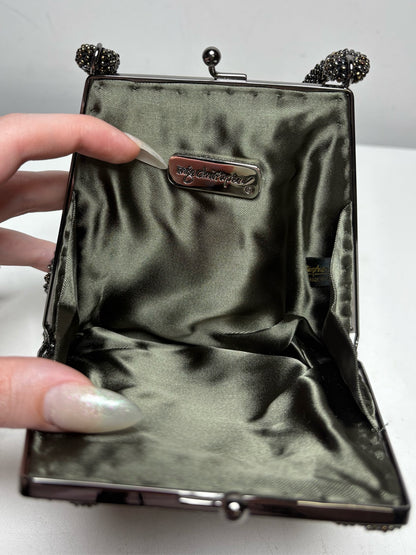 Women's Inge Christopher Bronze Beaded Vintage NWT Pre-Owned Mini Purse
