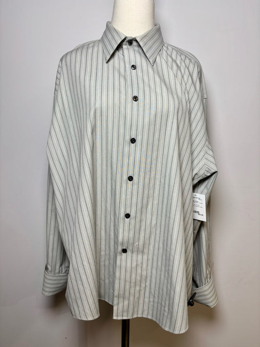Mens Size XL Yves Saint Laurent Gray Stripe Men's Shirt