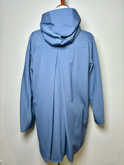 Women Size 44 Colombo Blue Solid Wool Jacket