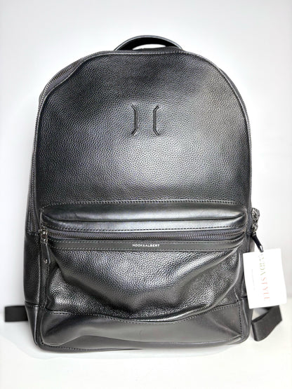 Hook & Albert Black Leather Men's Backpack