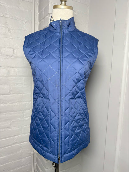 Women Size XS Burberry Blue Solid Polyester Vest