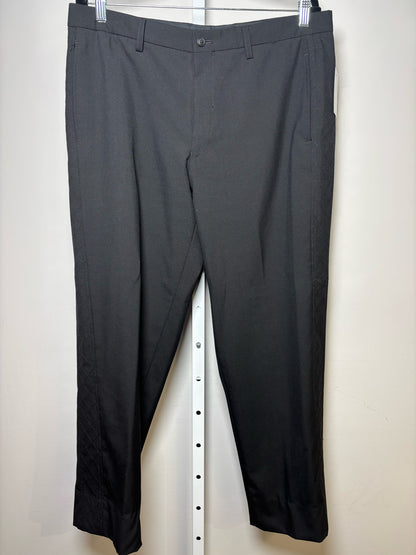 Issey Miyake Black Wool Diamond Quilt Panels Solid Men's 5 (XL, US) Suit