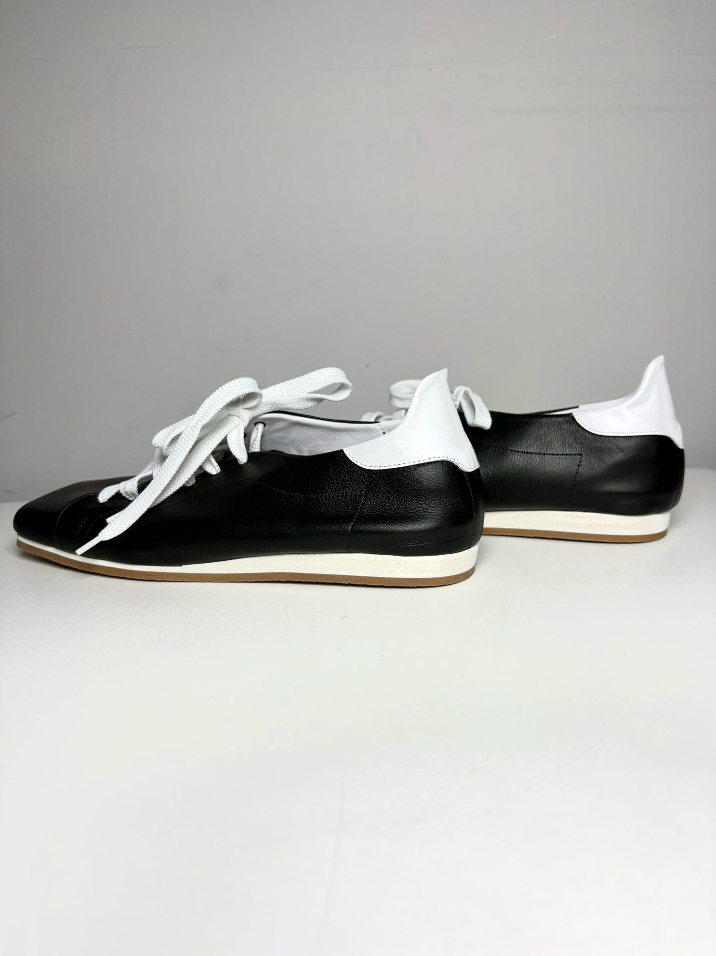 W Shoe Size 38 (8 US) Tibi Seth Black Leather Pre-owned, NWOT Lace-ups