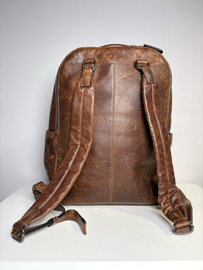 Frye Brown Leather Men's Backpack