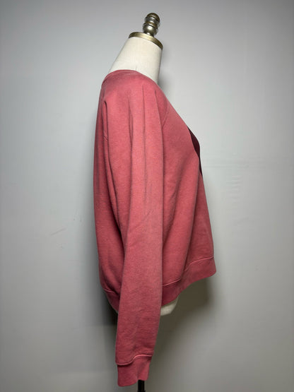 Women Size S Sézane Rosewood/Burgundy Heart La Chamade Pre-Owned Cotton Sweatshirt