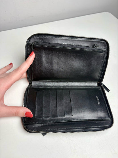 Chanel Travel Line Women's Pre-owned Black Wallet