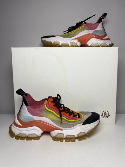 W Shoe Size 7 Moncler Leave No Trace Multi-Color PVC Pre-owned Sneakers
