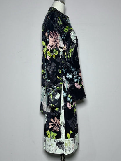 Women Size 40 Joseph Black Floral NWT, Pre-owned Skirt