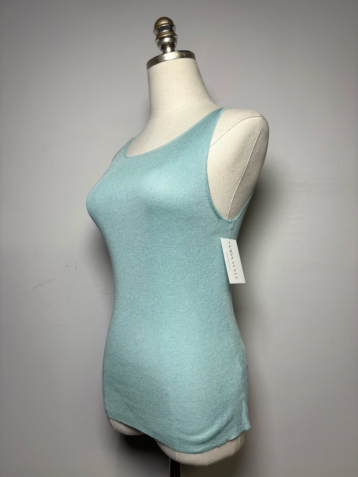 Women Size S Gucci Turquoise Solid Pure Silk Pre-owned Sweater
