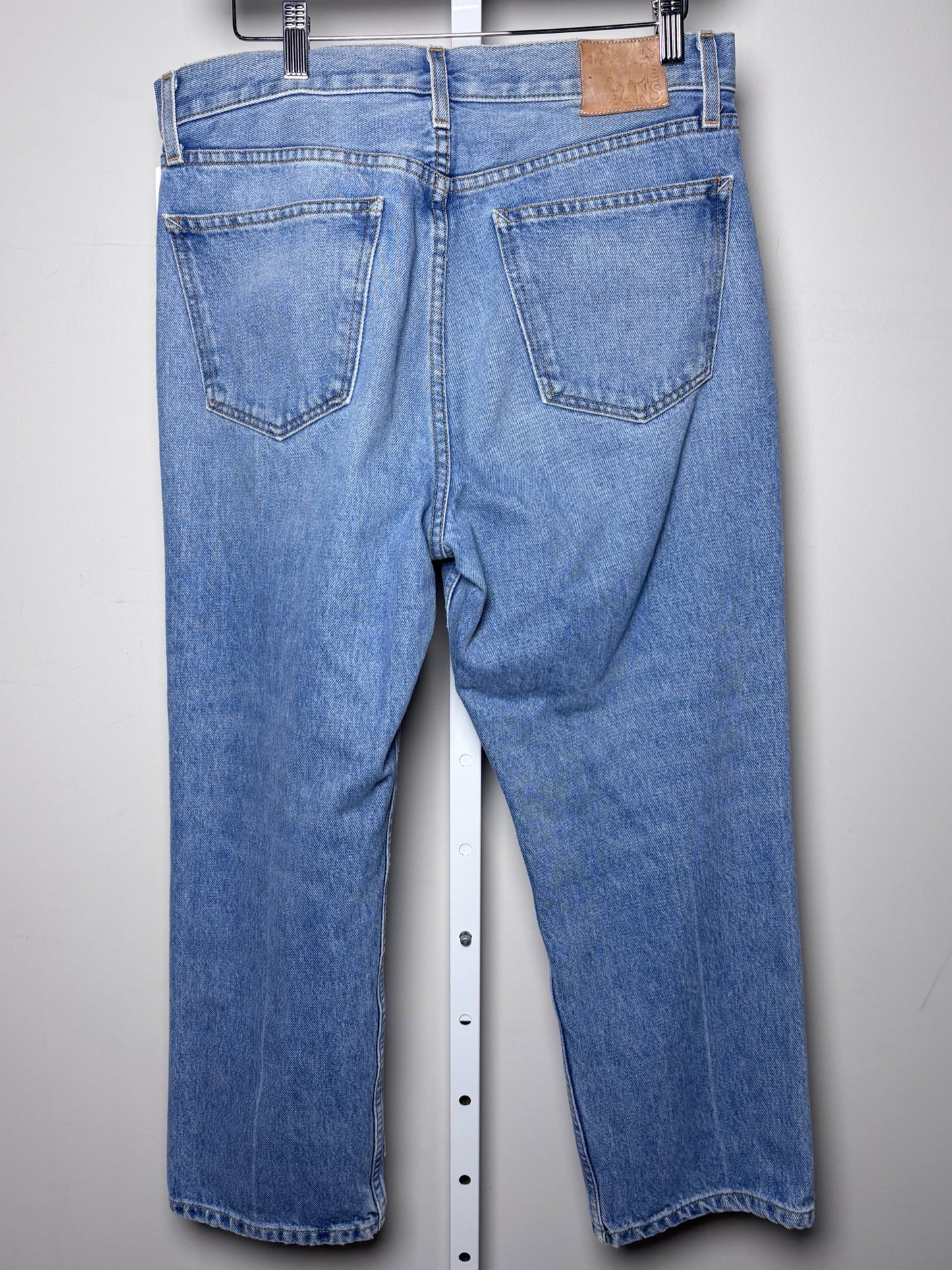 Women Size 29 (8) B Sides Blue Jeans Light Blue Patches Pre-Owned Jeans