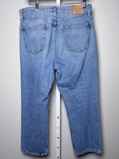 Women Size 29 (8) B Sides Blue Jeans Light Blue Patches Pre-Owned Jeans