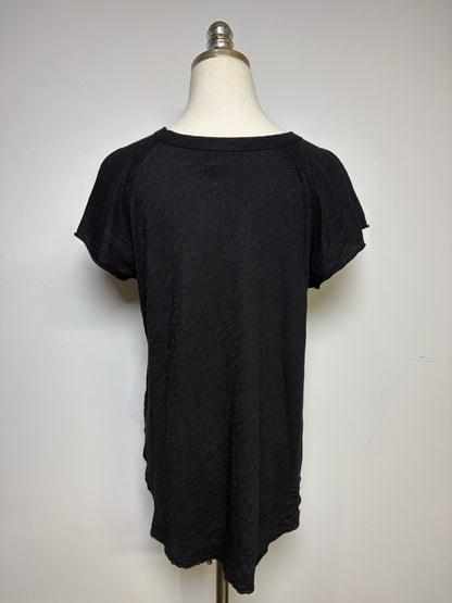 Size L Wilt Black Solid Women's Pre-owned T-shirt