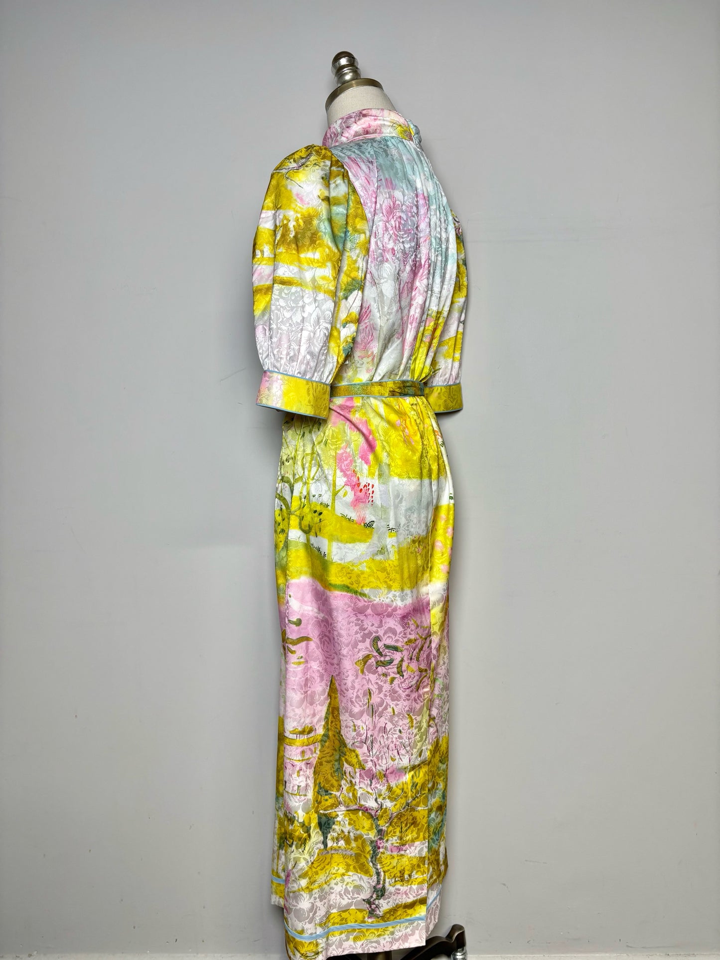 Women Size M Hunter Bell Ethereal Garden Print Midi Pre-owned NWT Dress