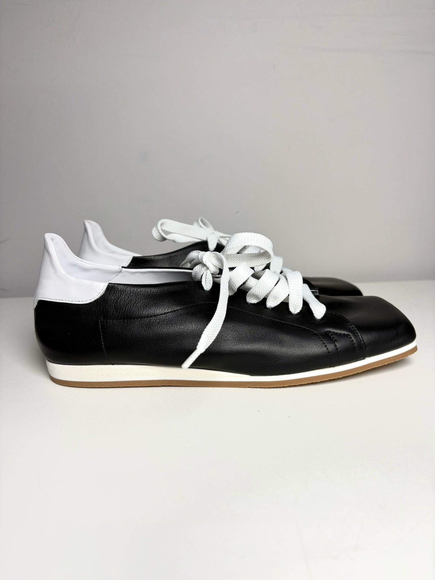 W Shoe Size 38 (8 US) Tibi Seth Black Leather Pre-owned, NWOT Lace-ups
