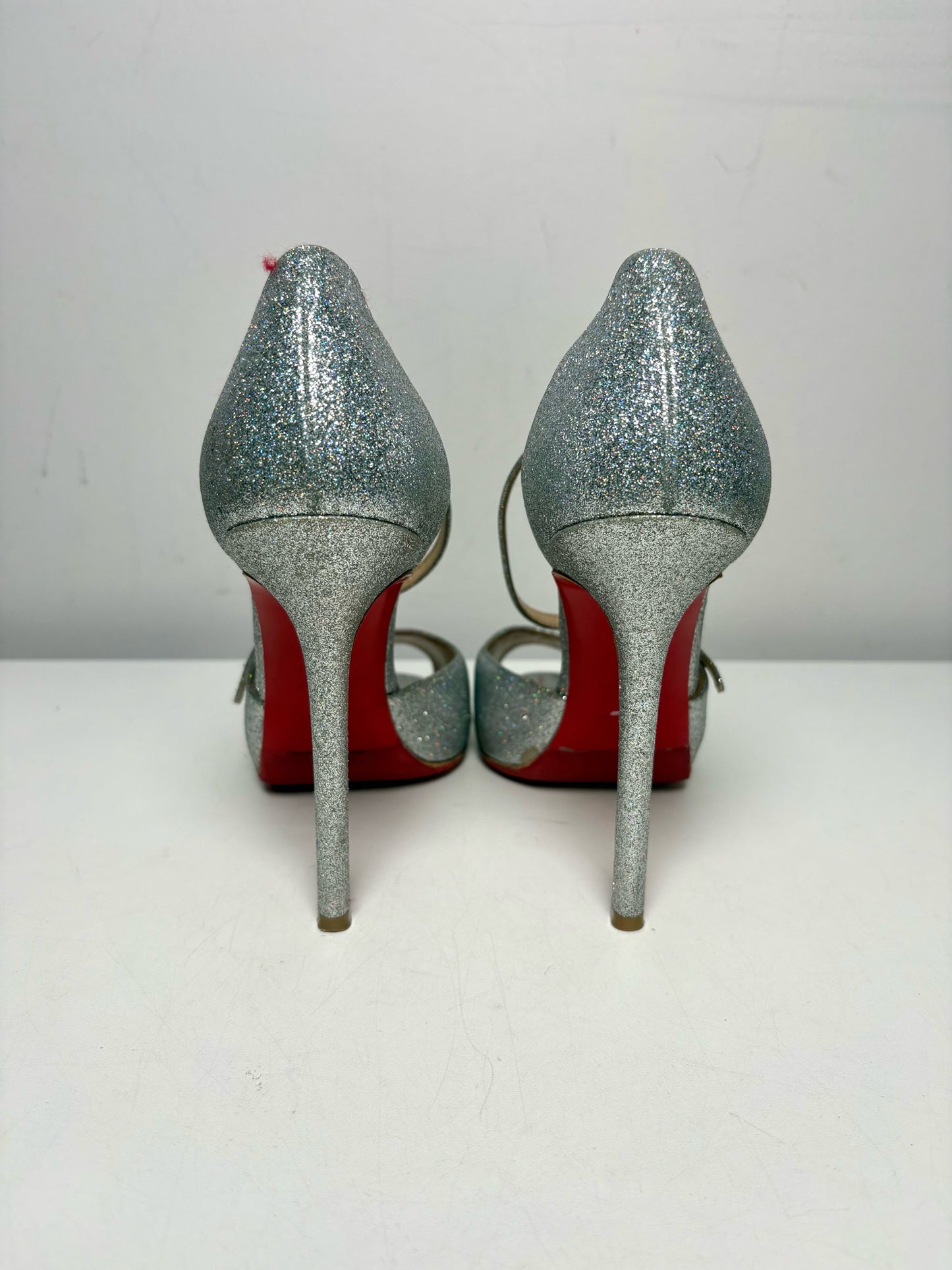 W Shoe Size 39 Christian Louboutin Silver Women's Pump