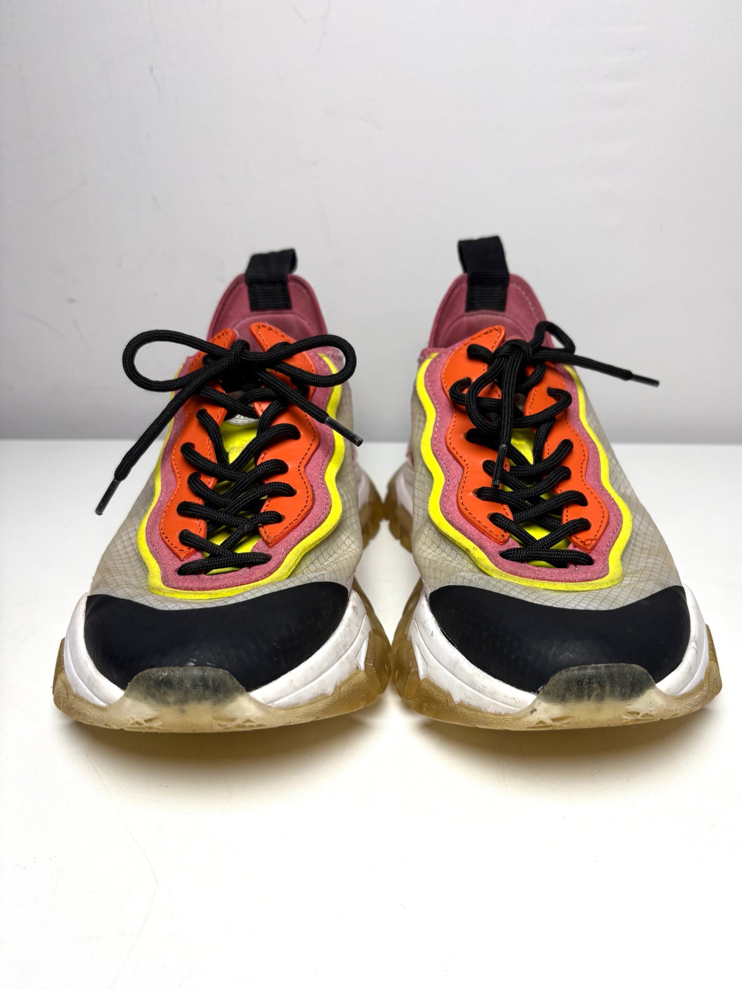 W Shoe Size 7 Moncler Leave No Trace Multi-Color PVC Pre-owned Sneakers