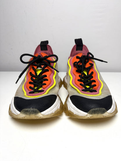 W Shoe Size 7 Moncler Leave No Trace Multi-Color PVC Pre-owned Sneakers