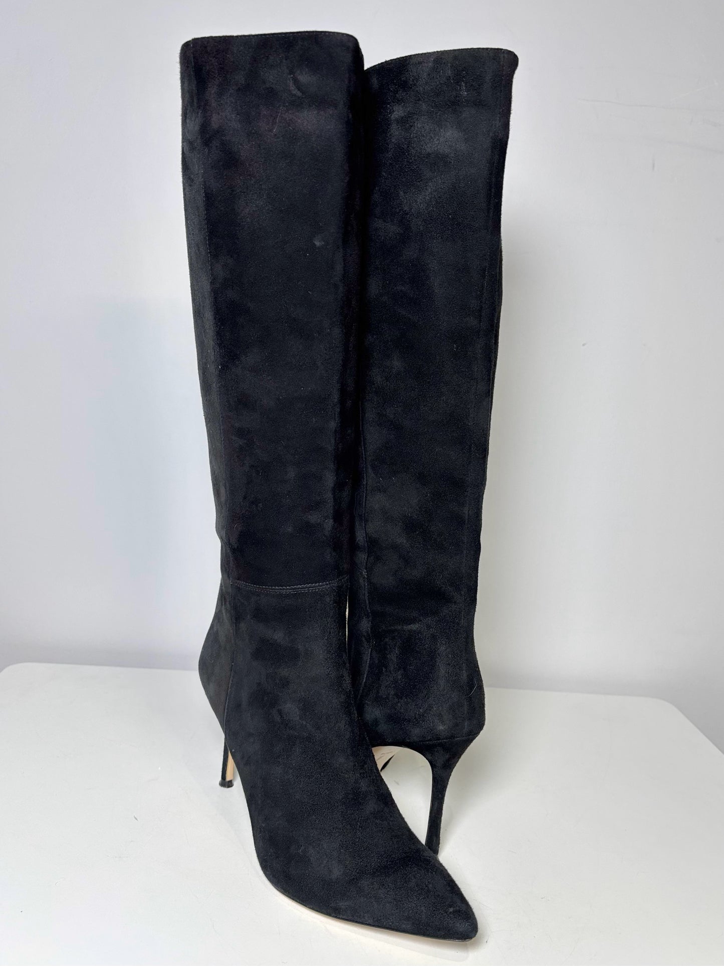 W Shoe Size 38.5 (7.5 US) Marion Parke Black Suede Italian Boots