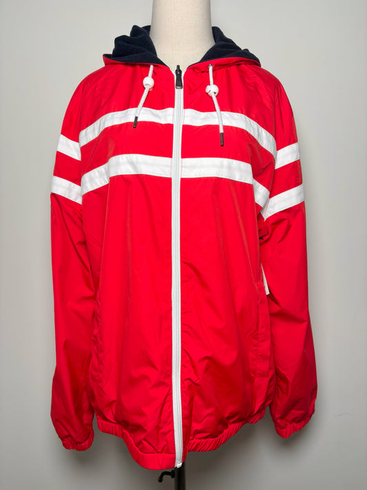 Brooks Brothers Red, white Polyester Stripe Men's L Jacket