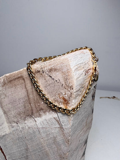 Gold Plated Aureus + Argent  Curb Pre-owned 12K Gold-Plated Bracelet