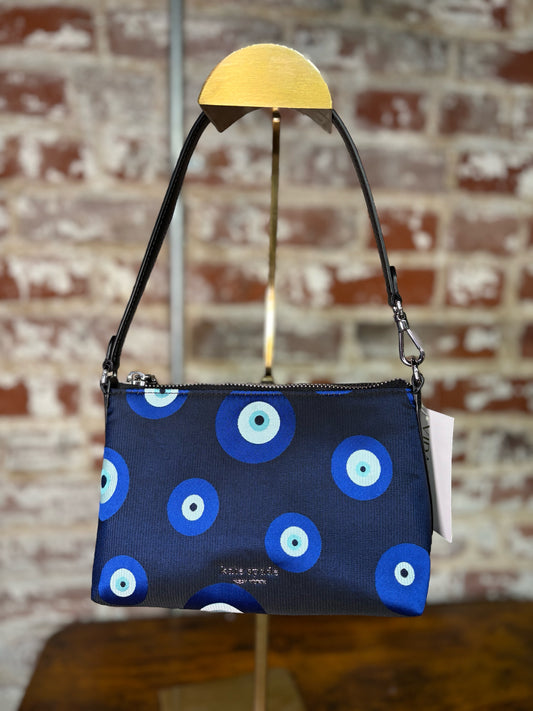 Kate Spade Sam Icon New York Evil Eye Jacquqard Small Pouchette