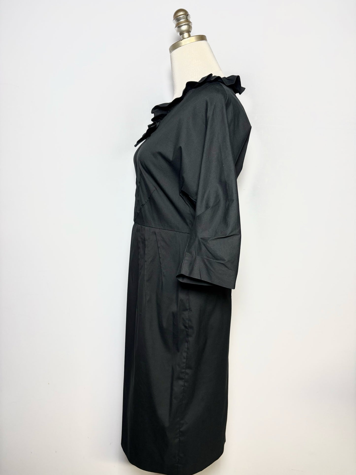 Women Size 42 ( 6 US) Prada Black A-line Cotton Dress