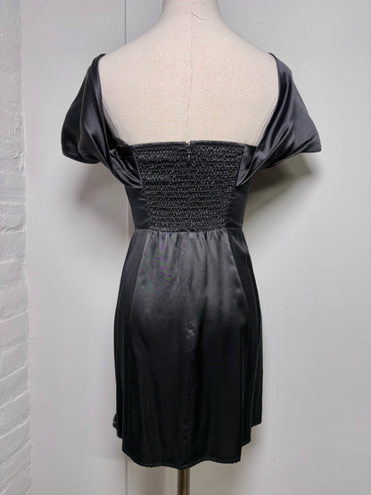 Women Size 2 Reformation Black Mini Dress
