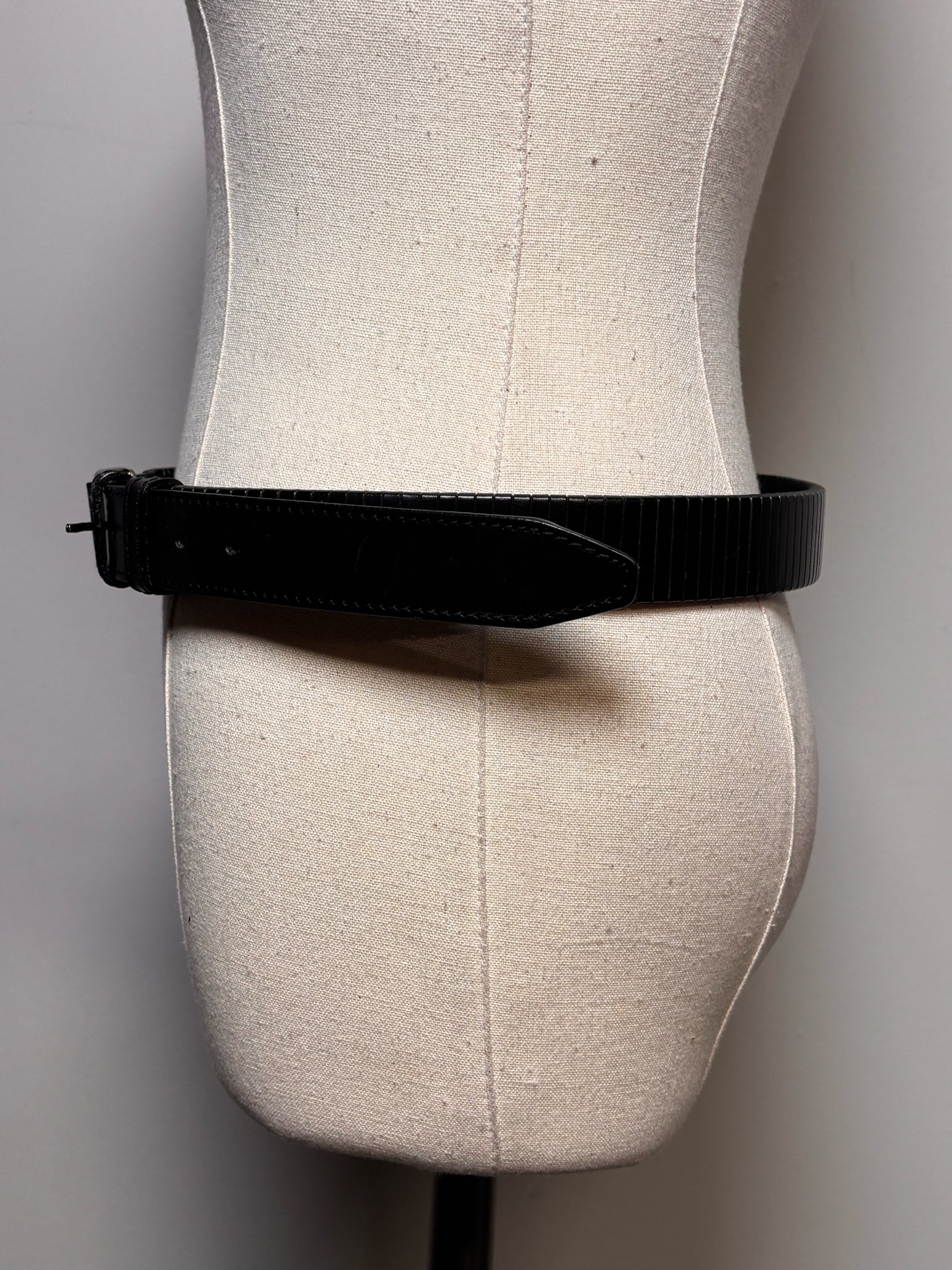 Leather Helmut Lang Leather XS/S Vintage Black Y2K Belt – VIDA