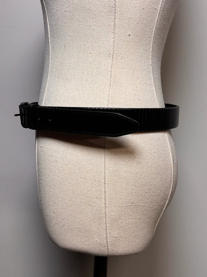 Women's Leather Helmut Lang Leather XS/S Vintage Black Y2K Pre-owned Belt