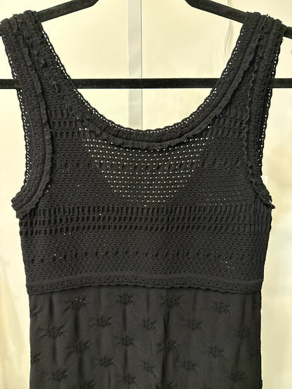 Women Size 36 (XS) Chanel Black Knit Mini Dress
