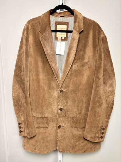 The Territory Ahead Brown Suede Solid Men's 48 (XL) Jacket