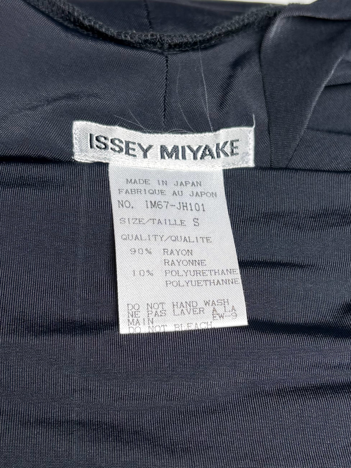 Women's Size S Issey Miyake Black Cowl Neck Rare Vintage 1990s Pre-Owned Floor-Length Dress