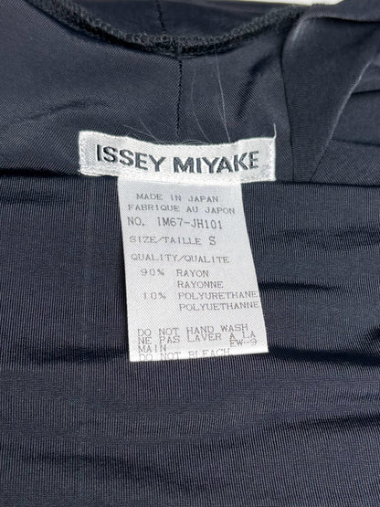 Women's Size S Issey Miyake Black Cowl Neck Rare Vintage 1990s Pre-Owned Floor-Length Dress