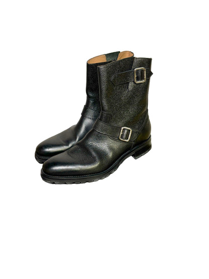 Mens Shoe Size 11 Paul Stuart Black Leather Solid Men's Boots