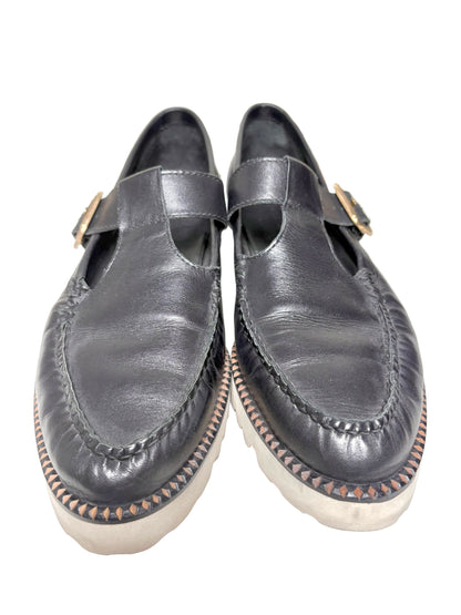 W Shoe Size 10 Freda Salvador Black Leather Loafers