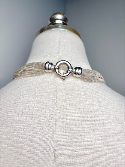Sterling Silver 3-way Convertible Pre-owned Necklace