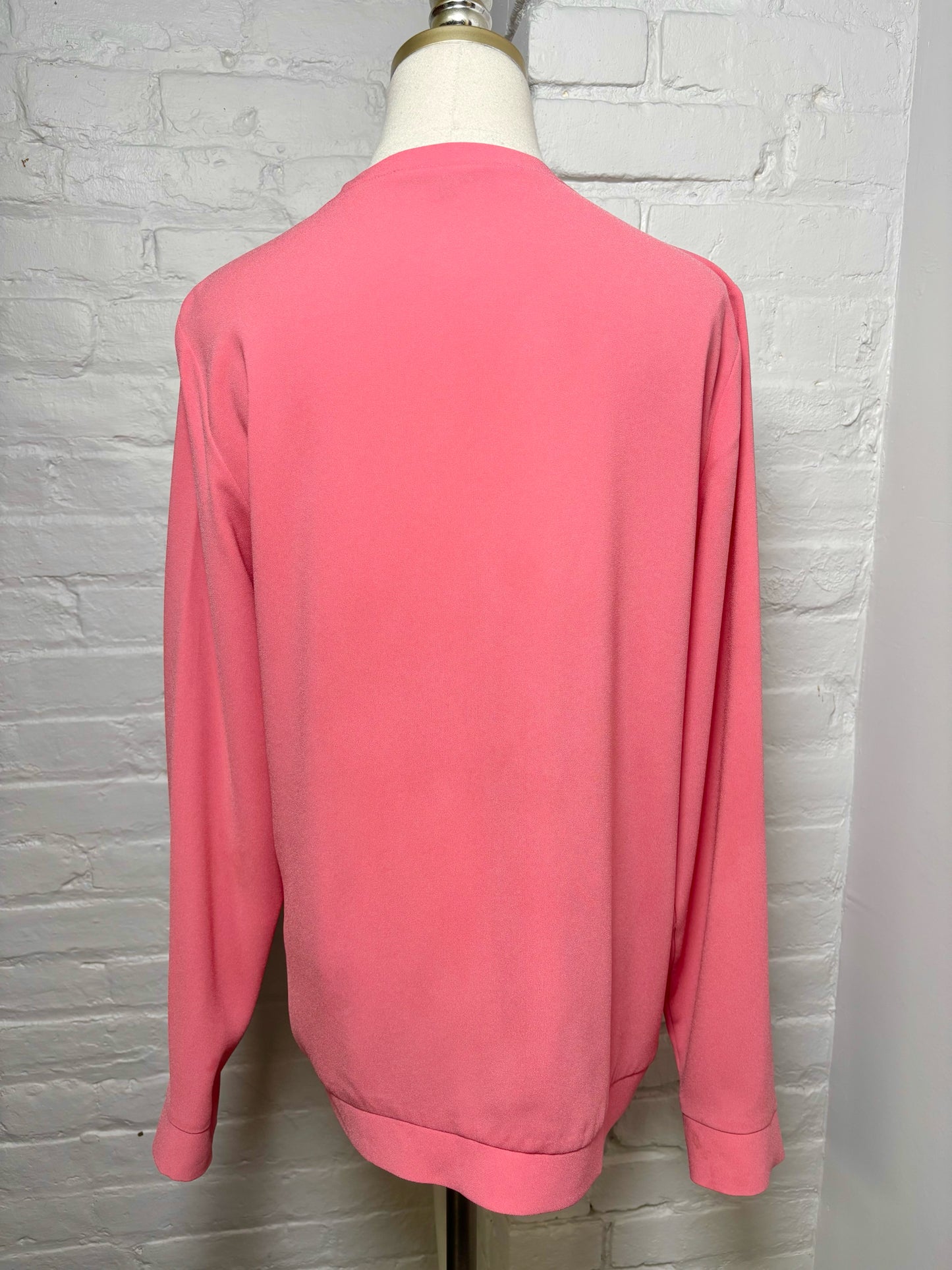 Women Size M Tibi Pink Solid Top