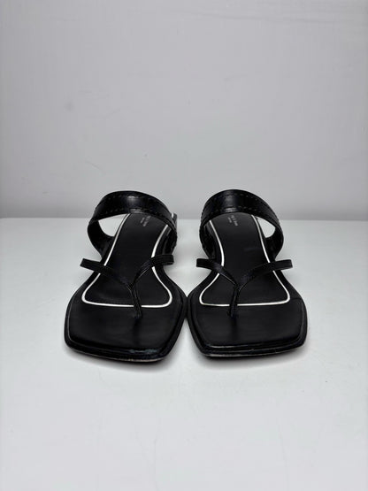 W Shoe Size 39.5 (8.5 US) Rag & Bone Black Leather Pre-owned Sandals