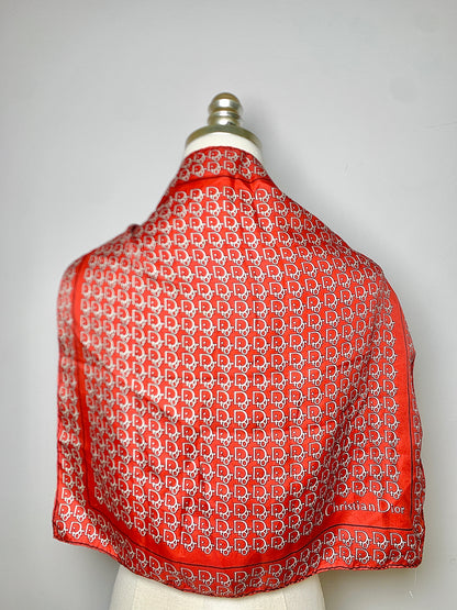 Dior Logo Silk Blend Silk Scarf