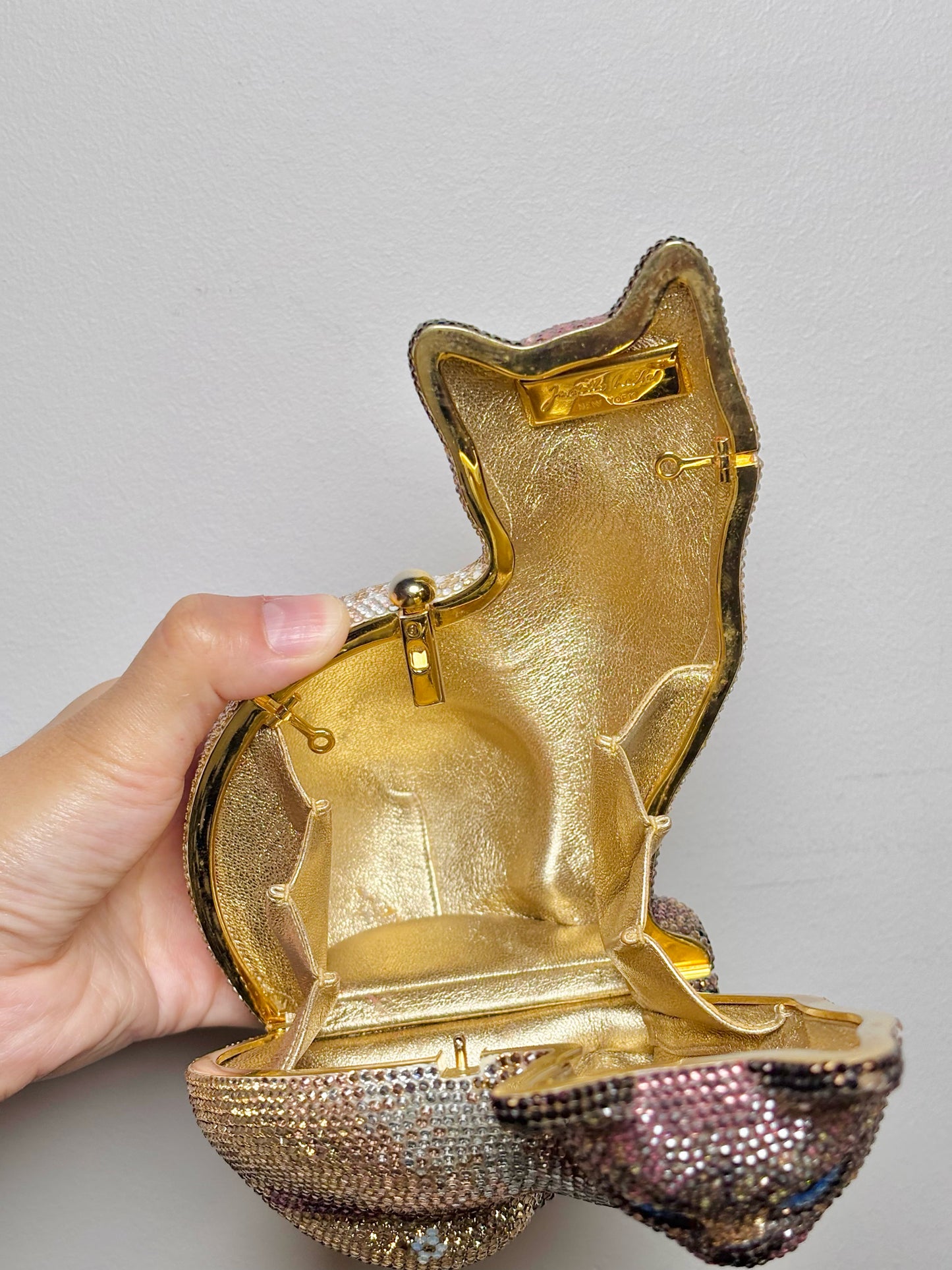 Judith Leiber Siamese Cat Swarovski Clutch Evening Clutch Bag